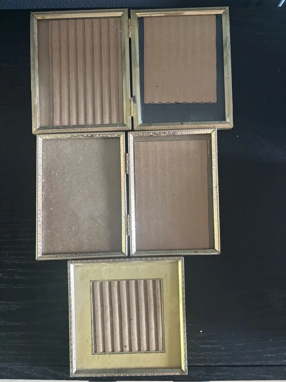 Vintage MCM Gold Picture Frame Lot-12 Frames